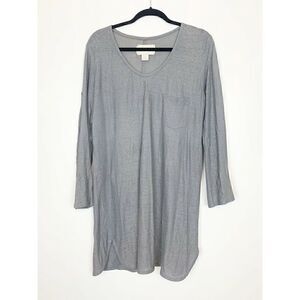 Brochu Walker Long Sleeve Tunic Top Gray L